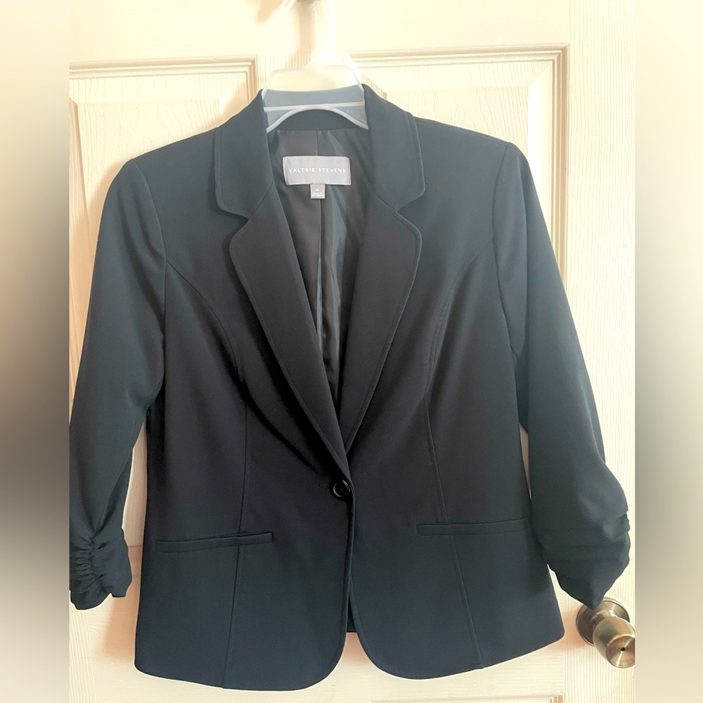 Valerie Steven’s Women's Elegant Black Suit Jacket